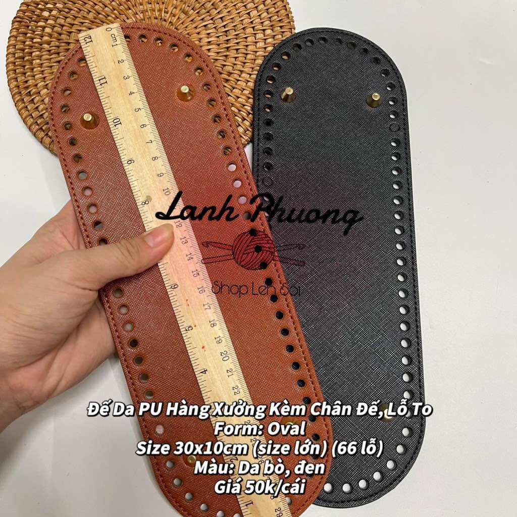 Đế Túi Da Pu 30x10cm size lớn
