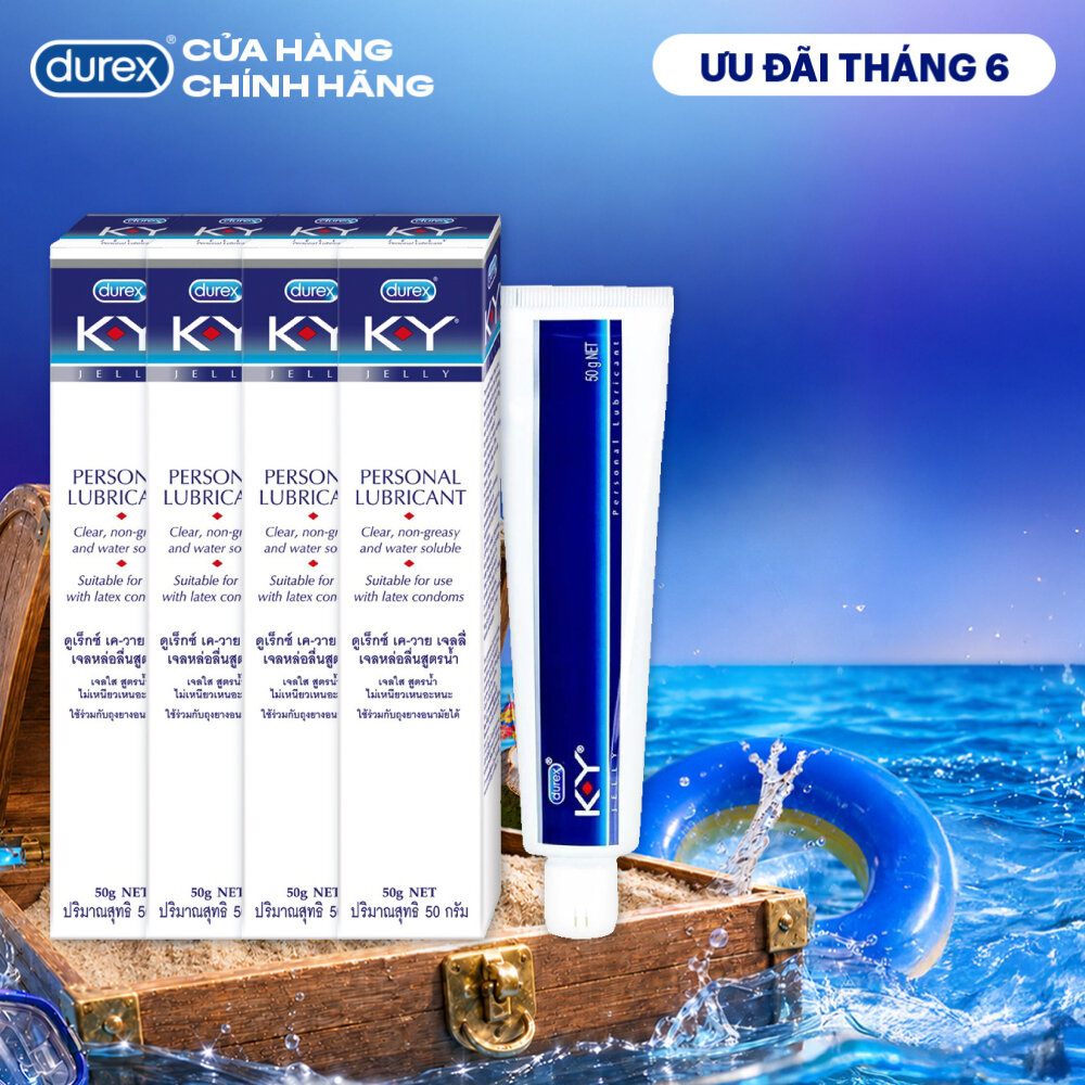 Combo 4 Gel bôi trơn Durex K-Y Jelly 50g ( KY Jelly)