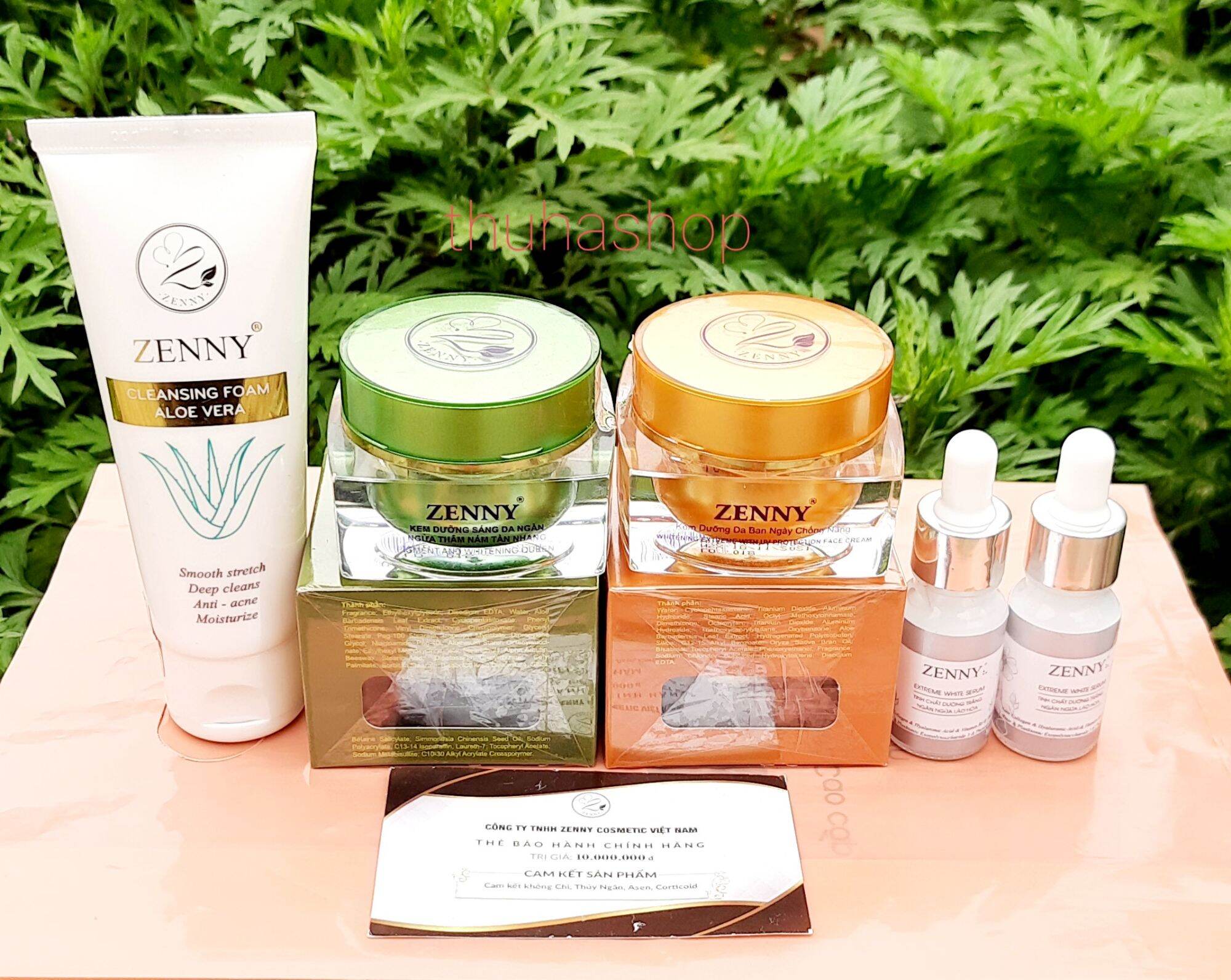 Giá sỉ) combo ,kem zenny tặng 2 serum,1 sữa rửa mặt cam kết chính hãng tặng sữa rửa mặt hoặc serum
