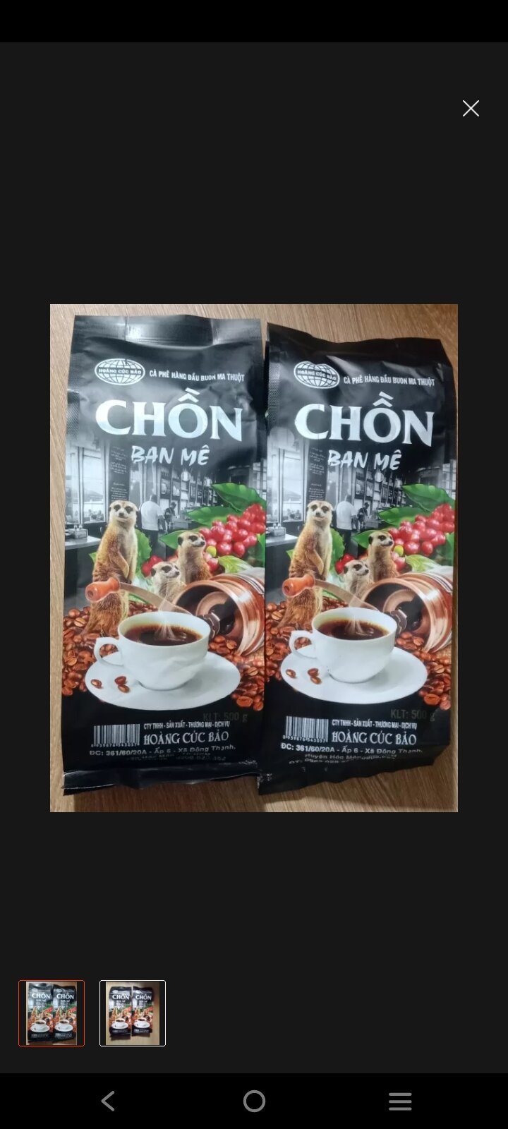 [HCM ]  _Combo 2gói cafe Chồn Ban Mê siêu ngon 1kg