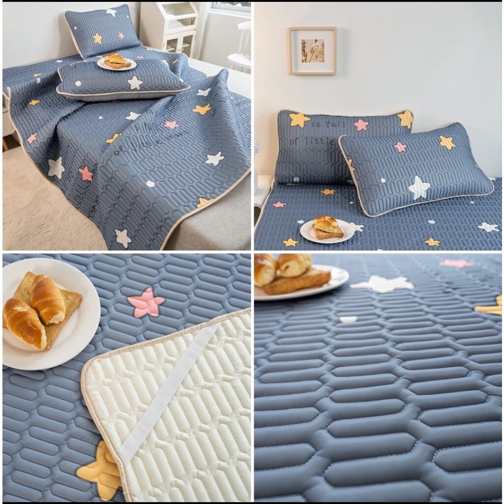 Chiếu  điều hoà cao su non hàng HOT [tặng kèm 2 vỏ gồi ]