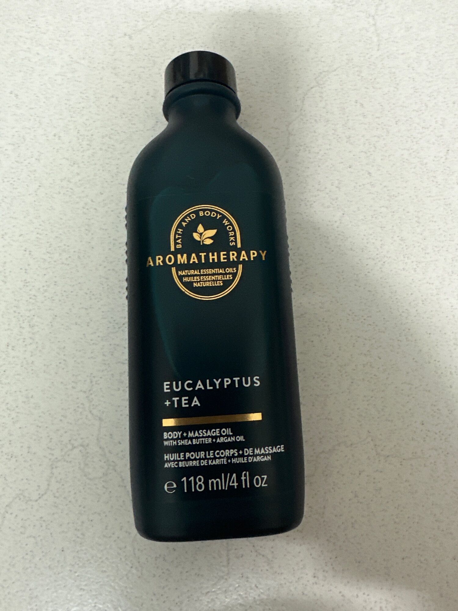 Dầu massage dưỡng thể thư giãn bath & body works aromatherapy stress relief eucalyptus + tea 118ml