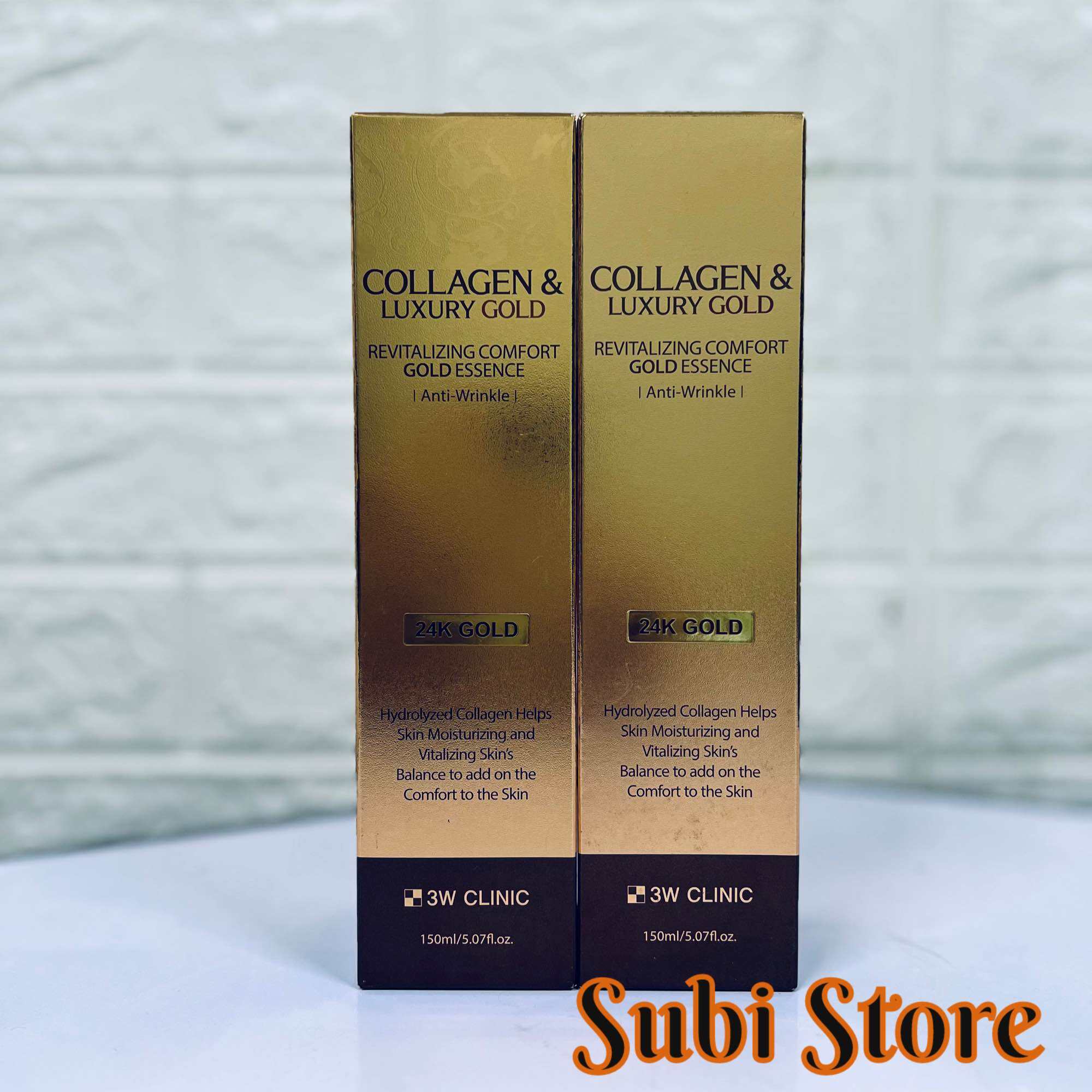 Tinh Chất Serum Vàng 24K Collagen Gold Luxury 3W Clinic 150ml mẫu mới ( Hàn Quốc )
