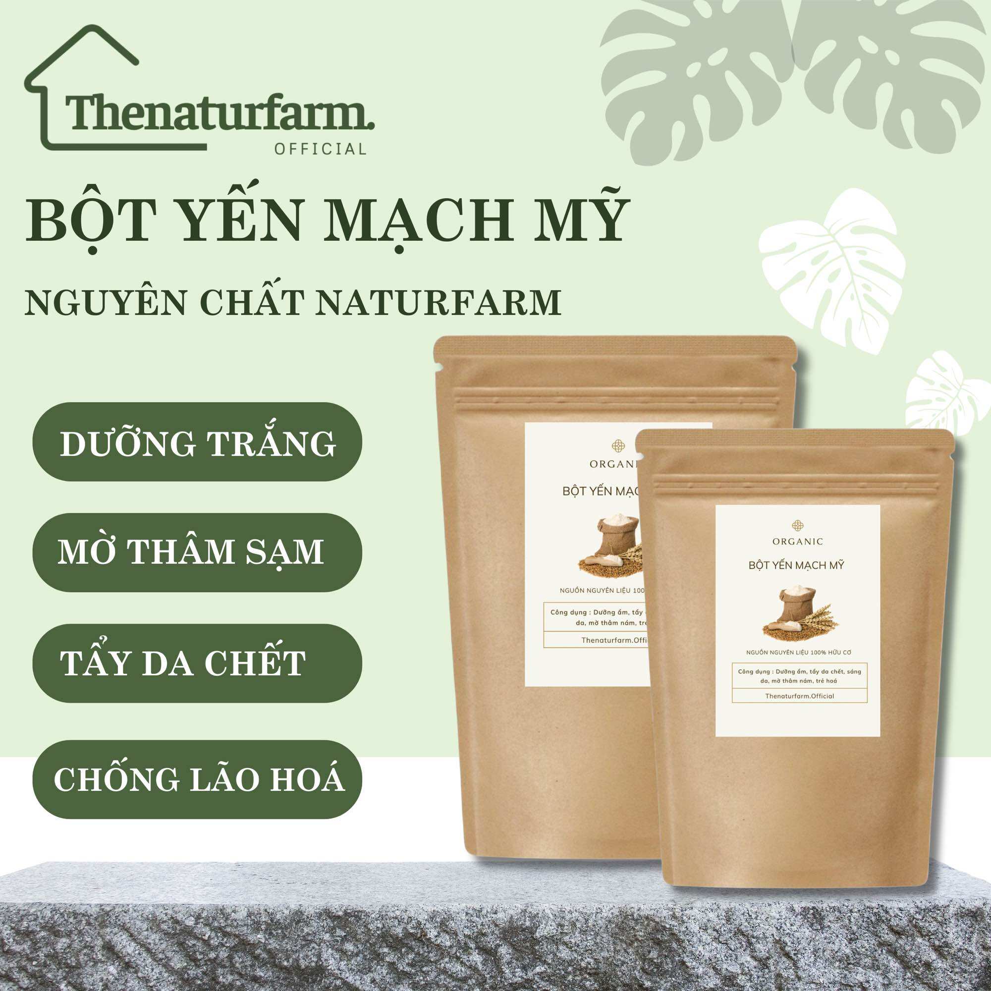 [HCM]Bột yến mạch mỹ nguyên chất 100gr - ăn uống và làm đẹp