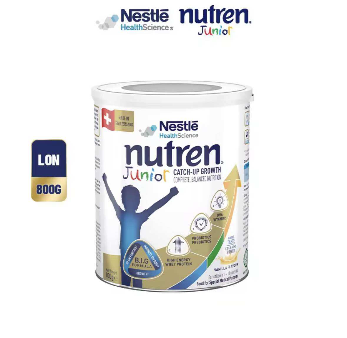 [ Date 7/26 ] Sữa bột Nutren Junior Thụy Sĩ hỗ trợ tăng cân tiêu hóa tốt cho trẻ từ 1 đến 10 tuổi 800g