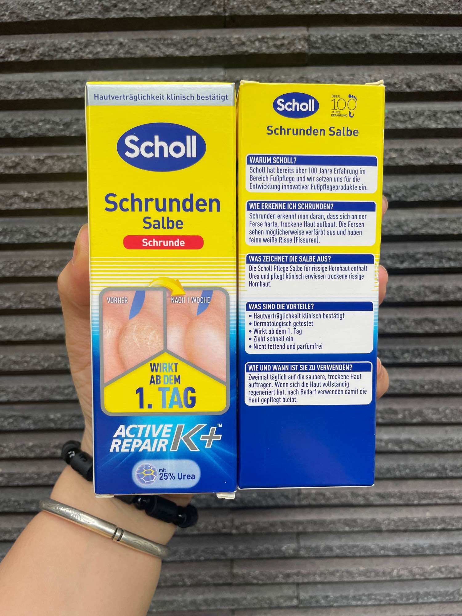Kem bôi gót chân scholl Salbe