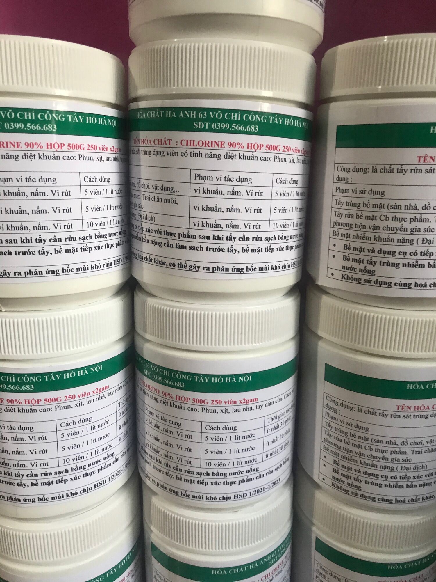 Combo 2 hộp Cloramin B Viên Nén 2g