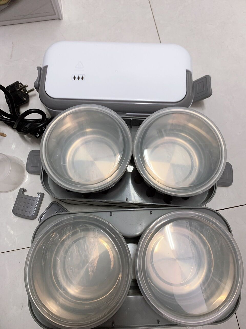 Hộp cơm 2 tầng 4 ngăn