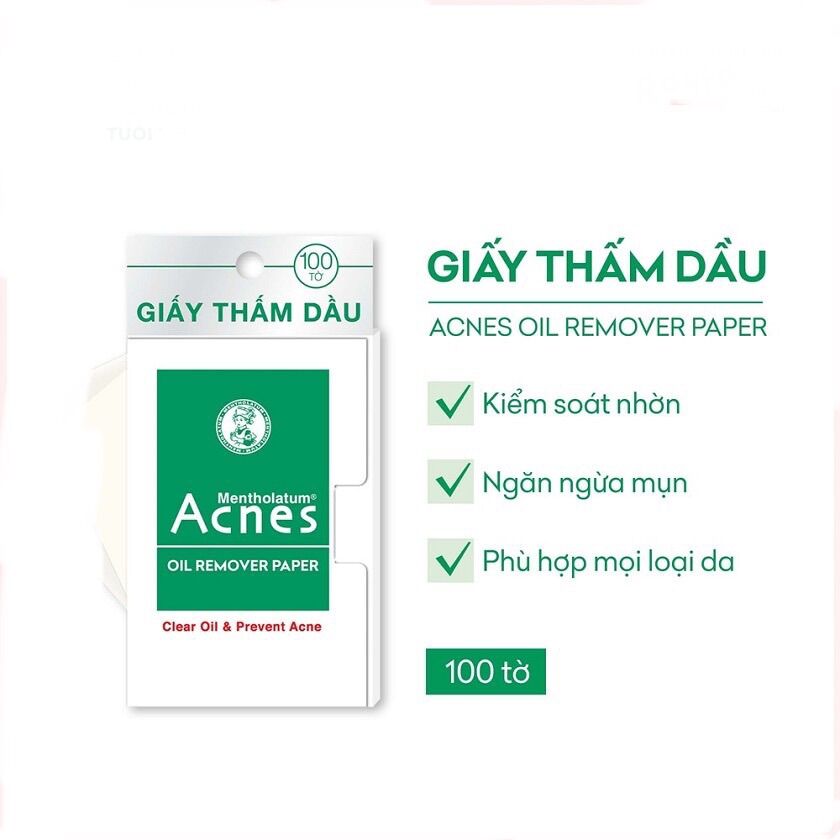 Combo 2 Giấy thấm dầu Acnes Oil Remover Paper