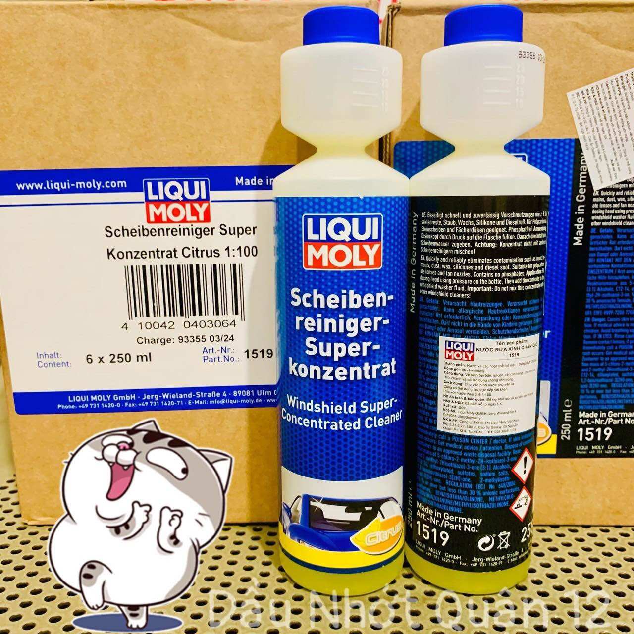 Nước rửa kính xe hơi hương chanh liqui moly 1:100 - 1519 made in germany