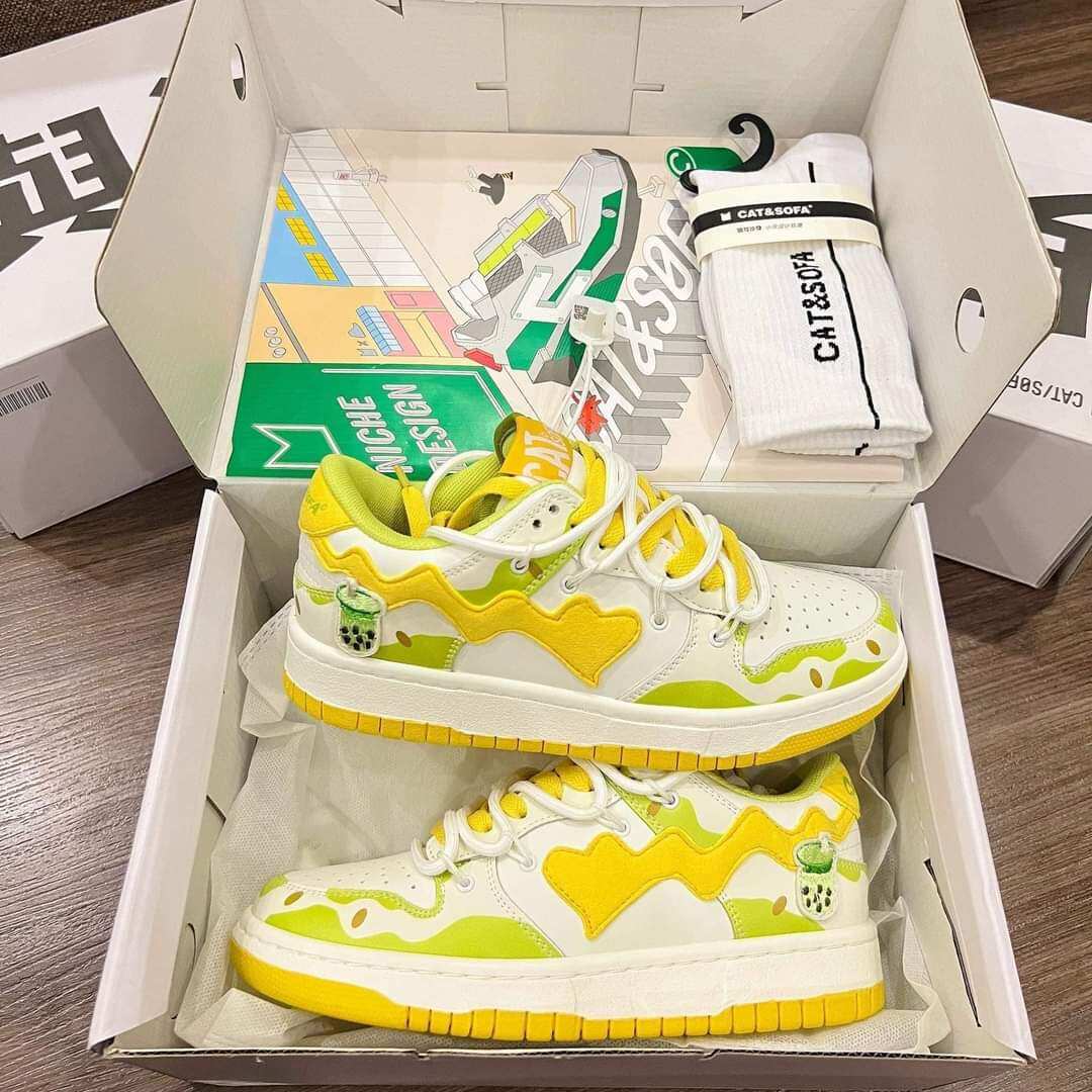 Chính Hãng Giày Cat & Sofa Dunk Trà Sữa