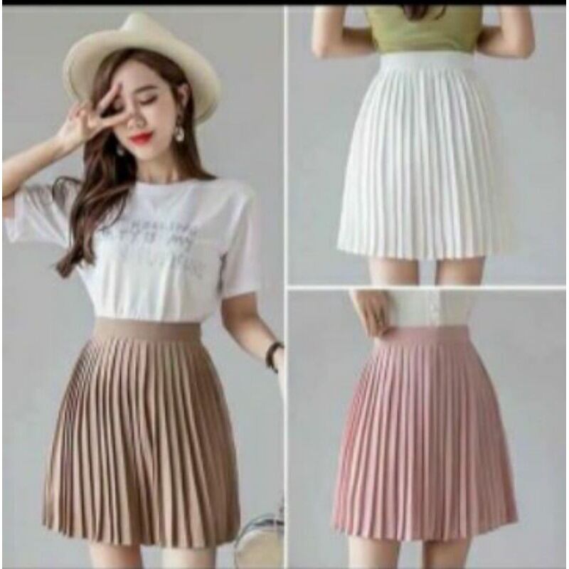 [HCM]Chân váy xếp ly ngắn có may kèm quần trong