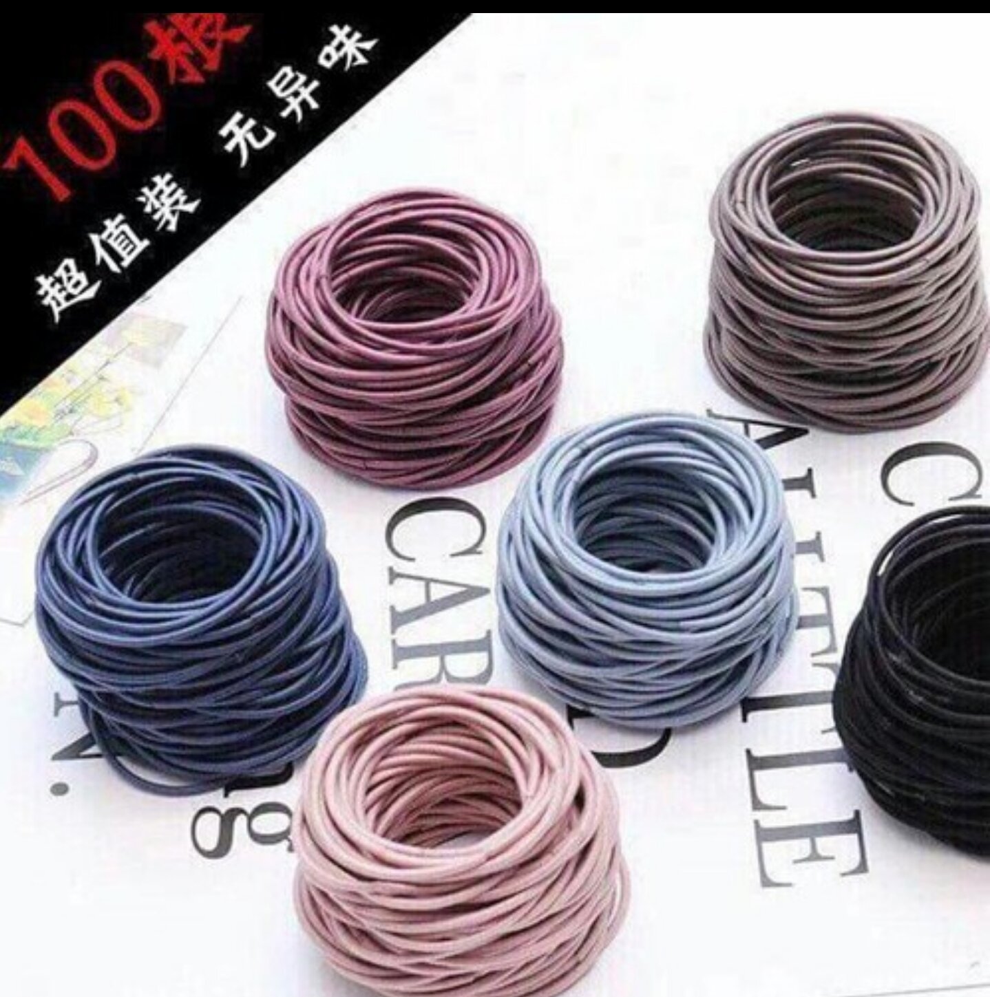 Hộp 100 dây cột tóc cho mẹ và bé