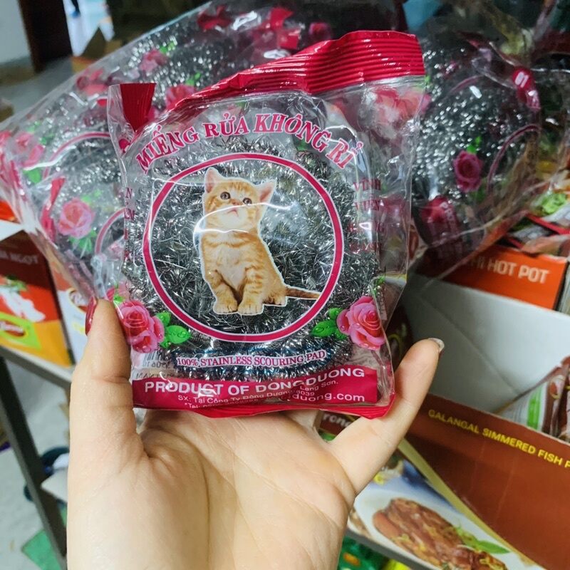 cọ xong nồi inox không gỉ