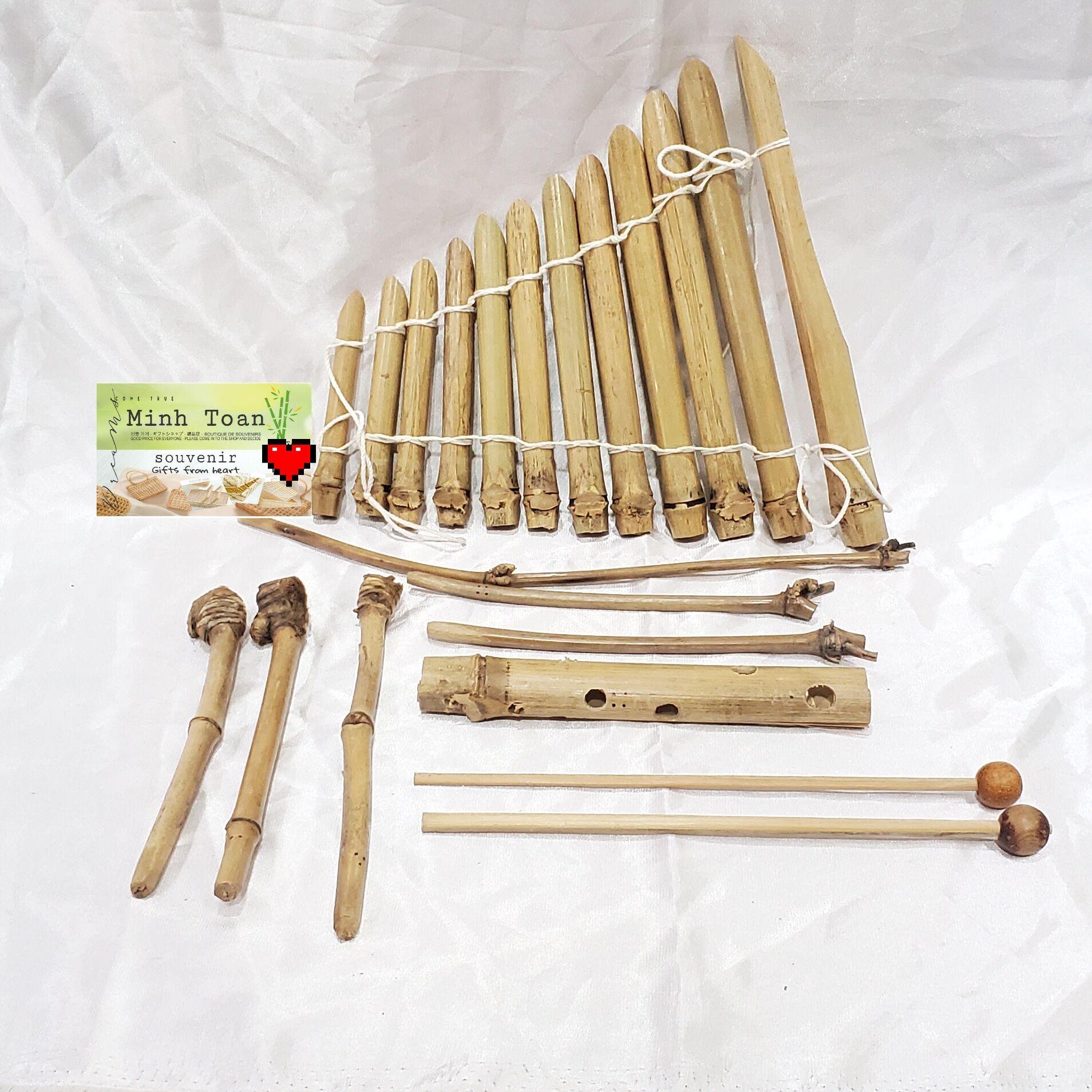 Đàn T'rưng nhạc Cụ Dân Tộc mini