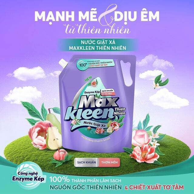 Nước giặt Maxkleen túi 2kg2-2kg4 đủ mùi
