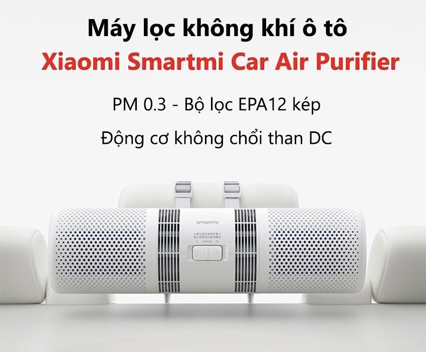 Máy lọc không khí ô tô Xiaomi Smartmi Car Air Purifier - Trùm Công Nghệ