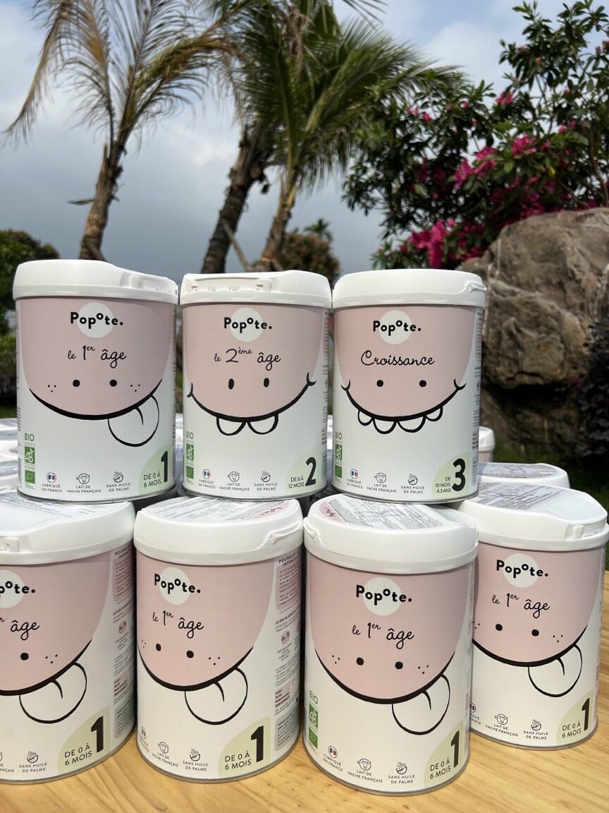 Sữa công thức hữu cơ pháp Popote 800gr