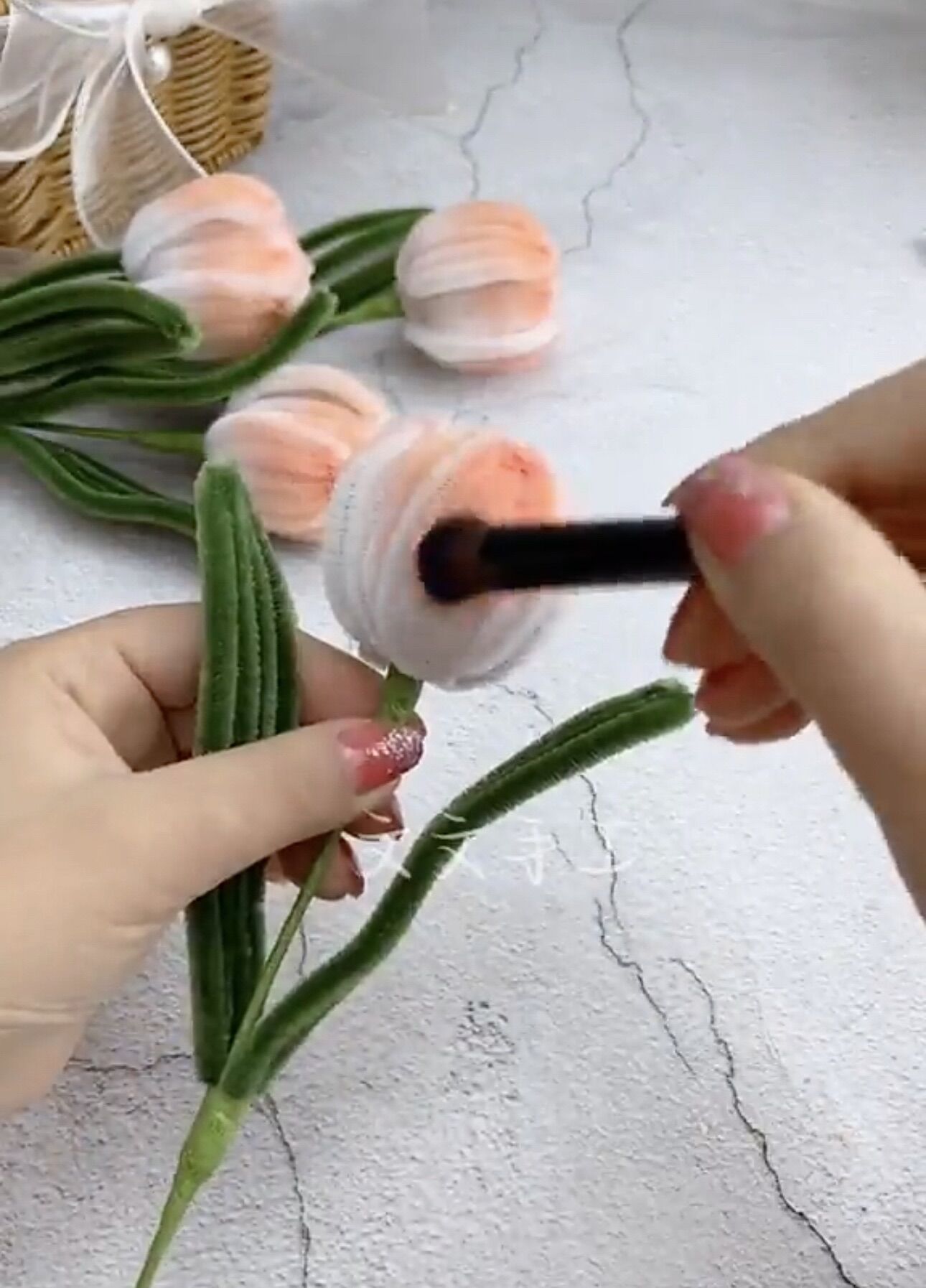 Phấn tô hoa kẽm nhung nhiều màu