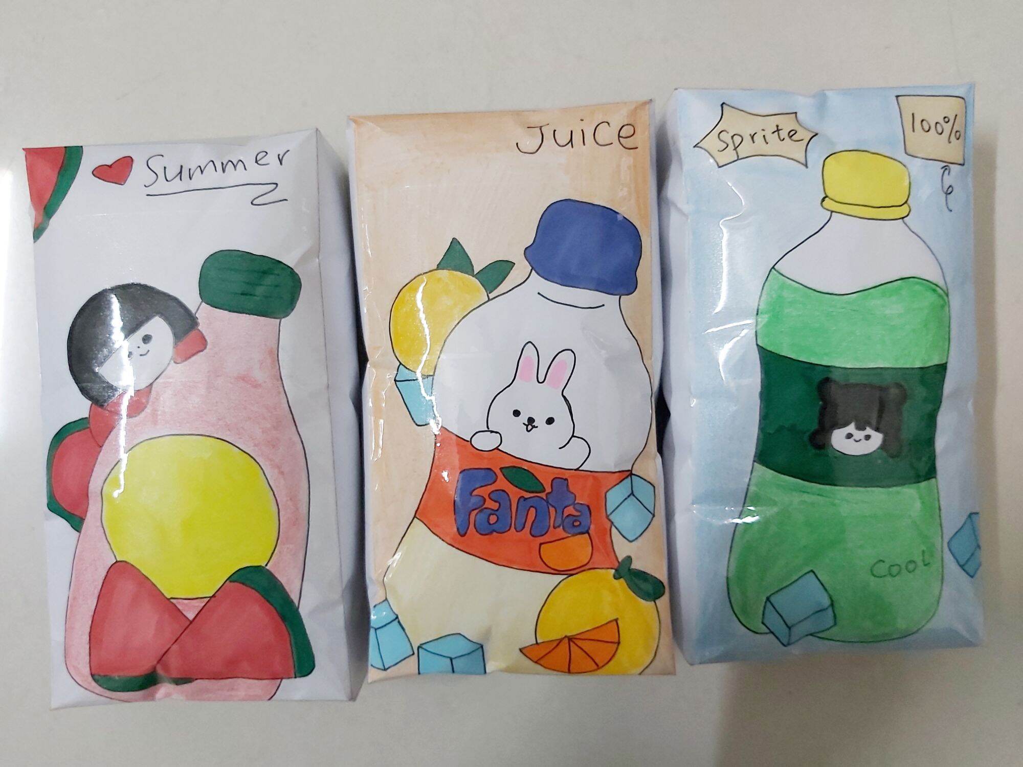 Squishy giấy nước ngọt handmade dễ thương chậm tăng