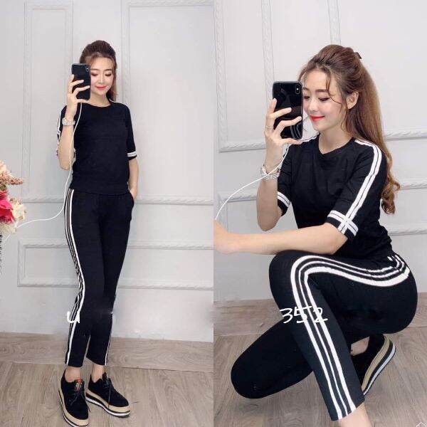Bộ đồ thể thao nữ thun cotton mát mịn