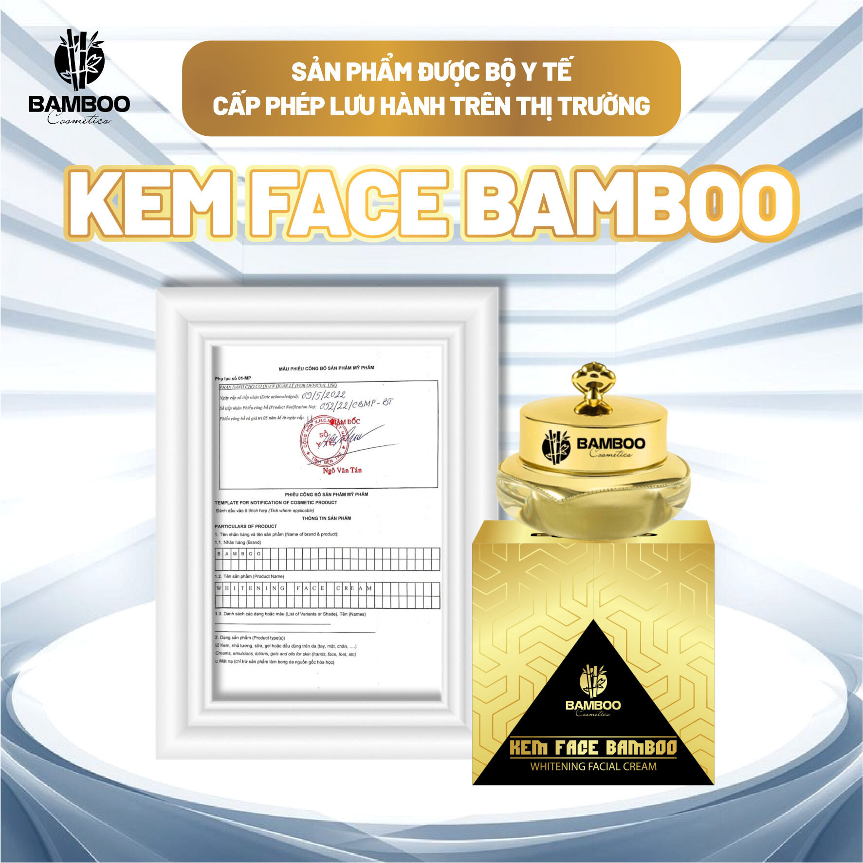 Kem face lụa Bamboo .