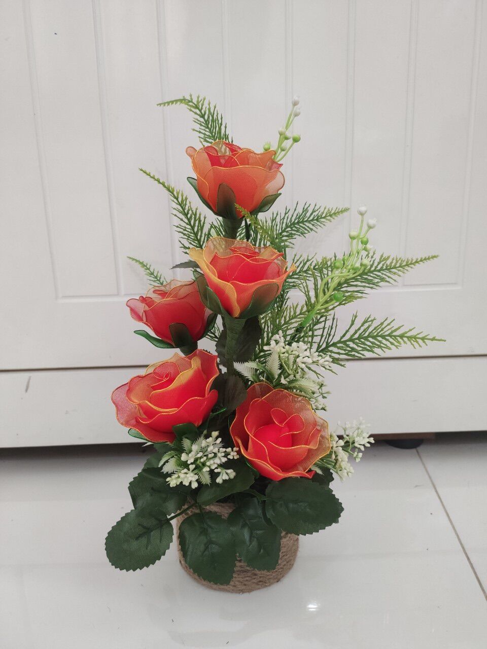 Chậu hoa voan để bàn 35cm