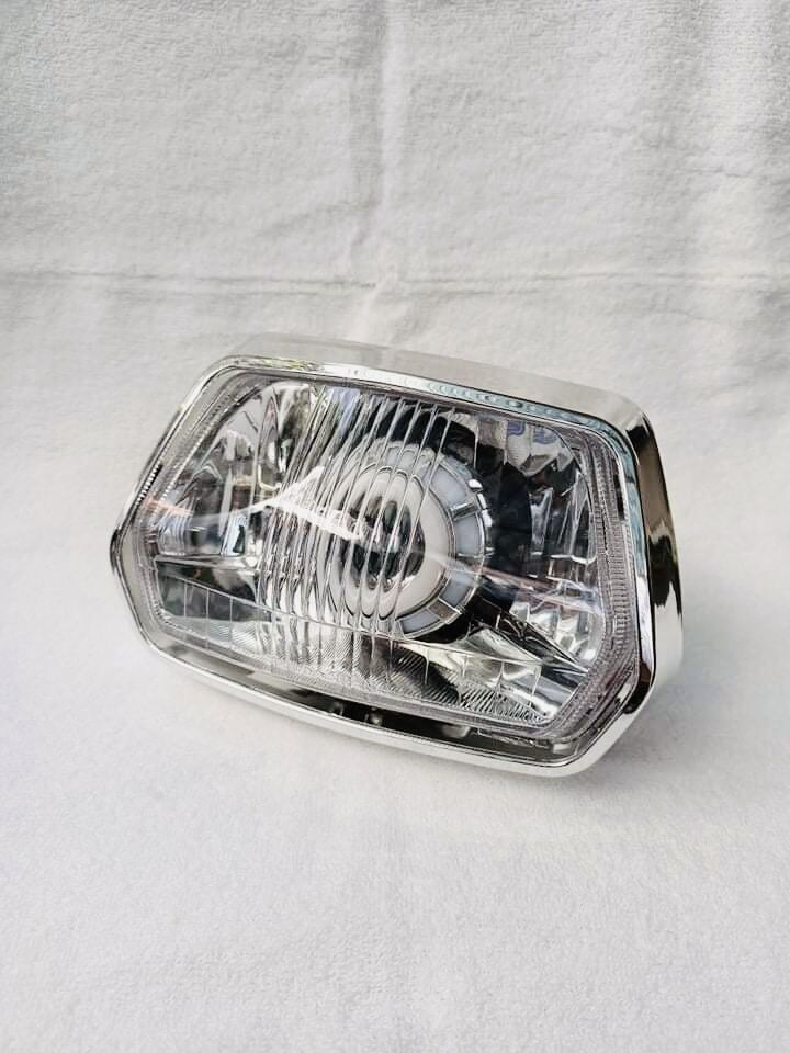 Bộ pha đèn led cho xe super Dream đầu lồi siêu sáng - nguyên bộ như hình
