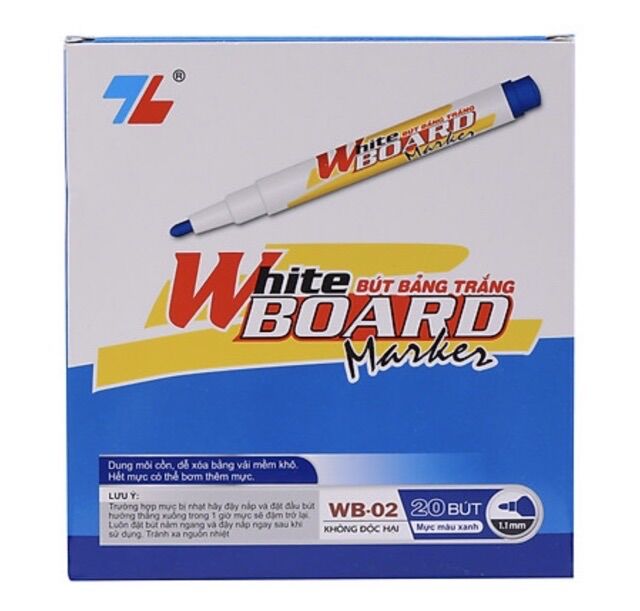 Bút lông bảng nhỏ WB-02 (set 2 cây) - văn phòng phẩm