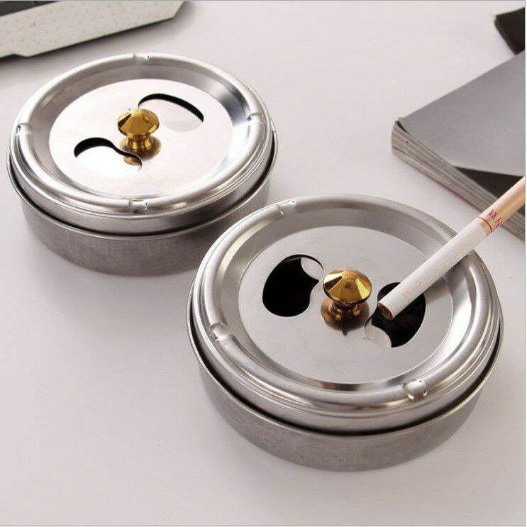Gạt tàn nút xoay chống khói inox