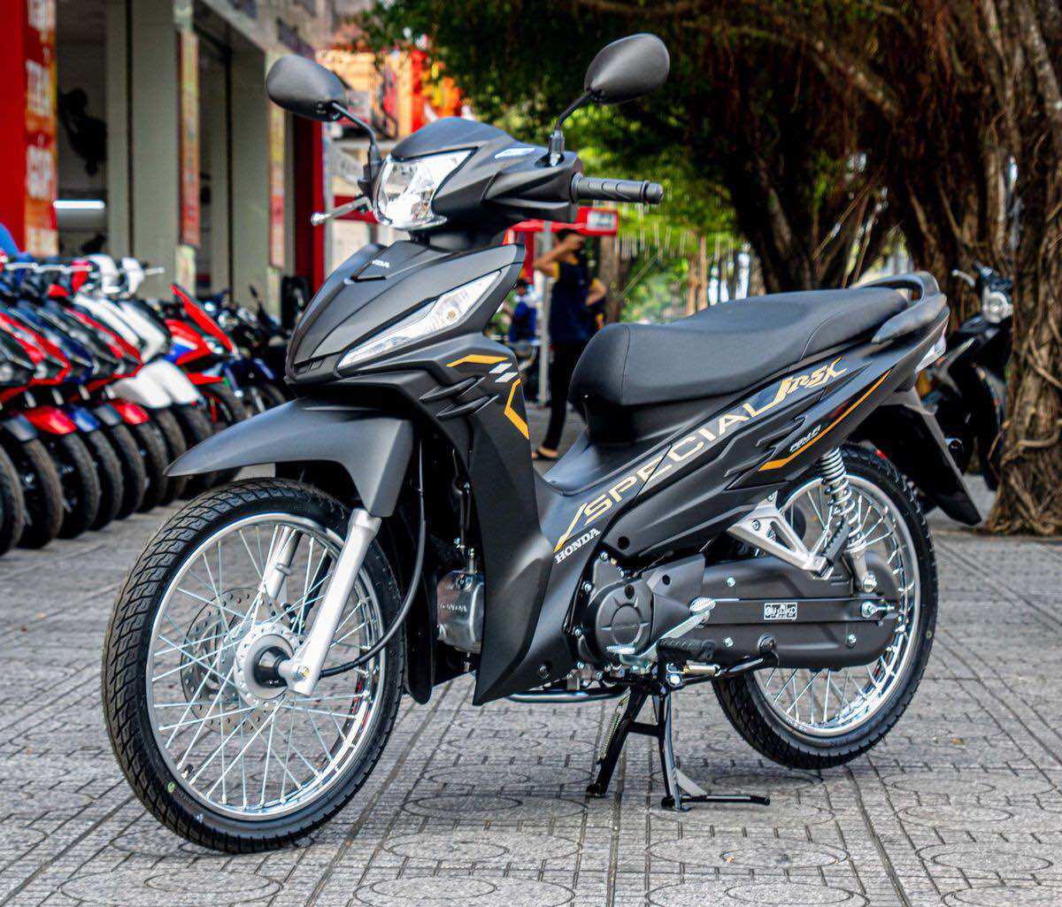 Baga võng trước giữa xe Wave RSX ( đời 2014->2024 ) inox cao cấp sáng bóng trắng