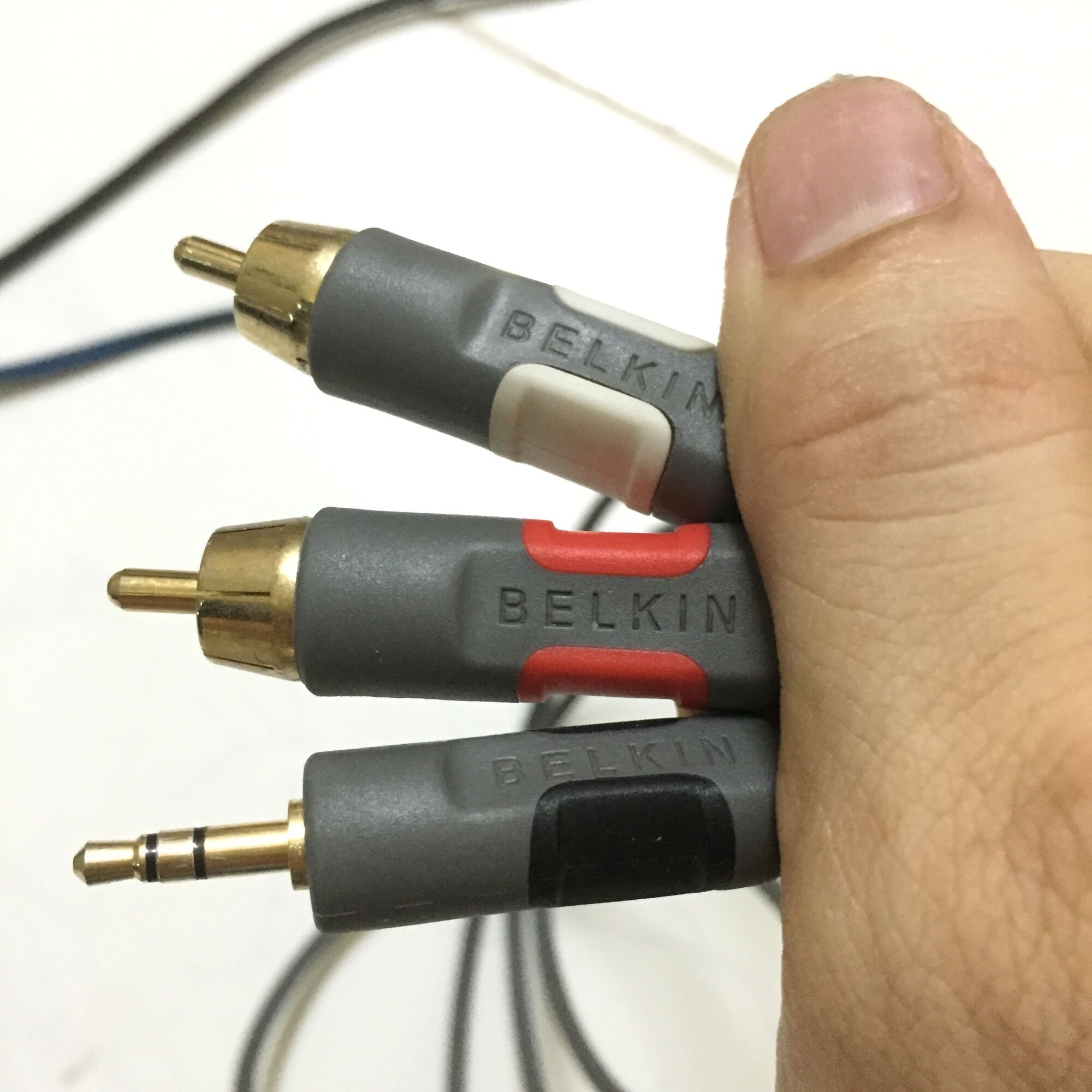 Dây audio 3.5mm ra 2 đầu hoa sen BELKIN