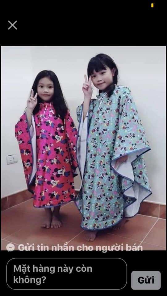 ÁO MƯA CHO BÉ
