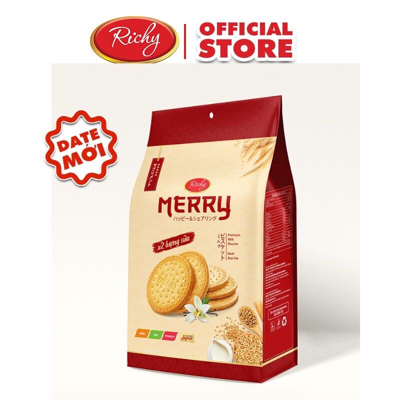 TÚI 192G BÁNH RICHY QUY SỮA MERRY