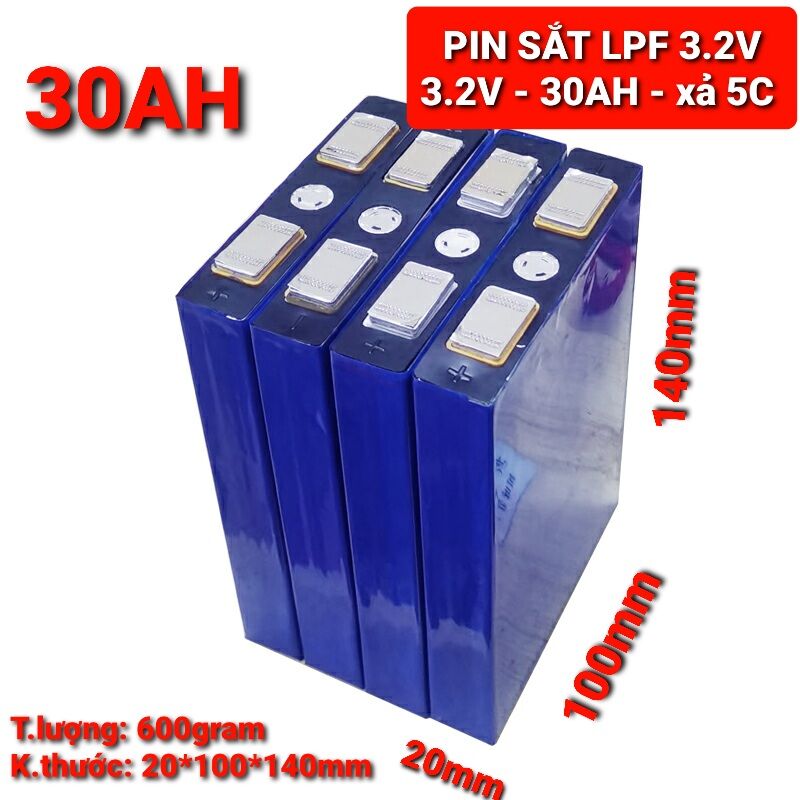 Achun.vn pin lithium sắt 3.2v - 30ah vỏ nhôm dùng cho xe điện