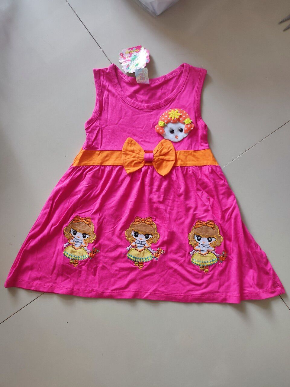 Đầm thun body cho bé gái thun mát 10-15kg