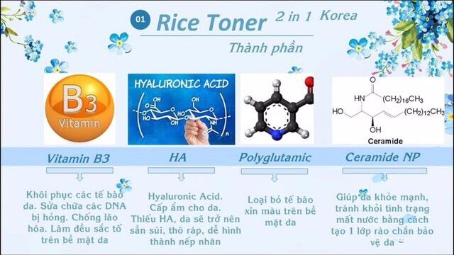 Rice Tonner AnThy - Nước hoa hồng xịt khoáng AnThy