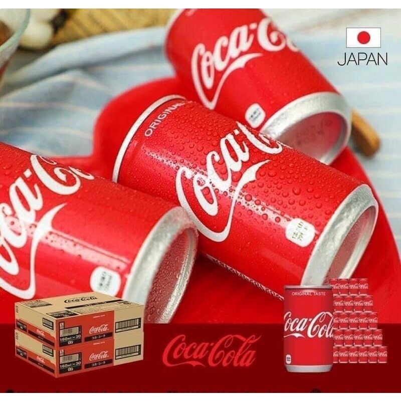 (Date T9/23) Thùng 30 Lon Coca Nhật Mini 160ml