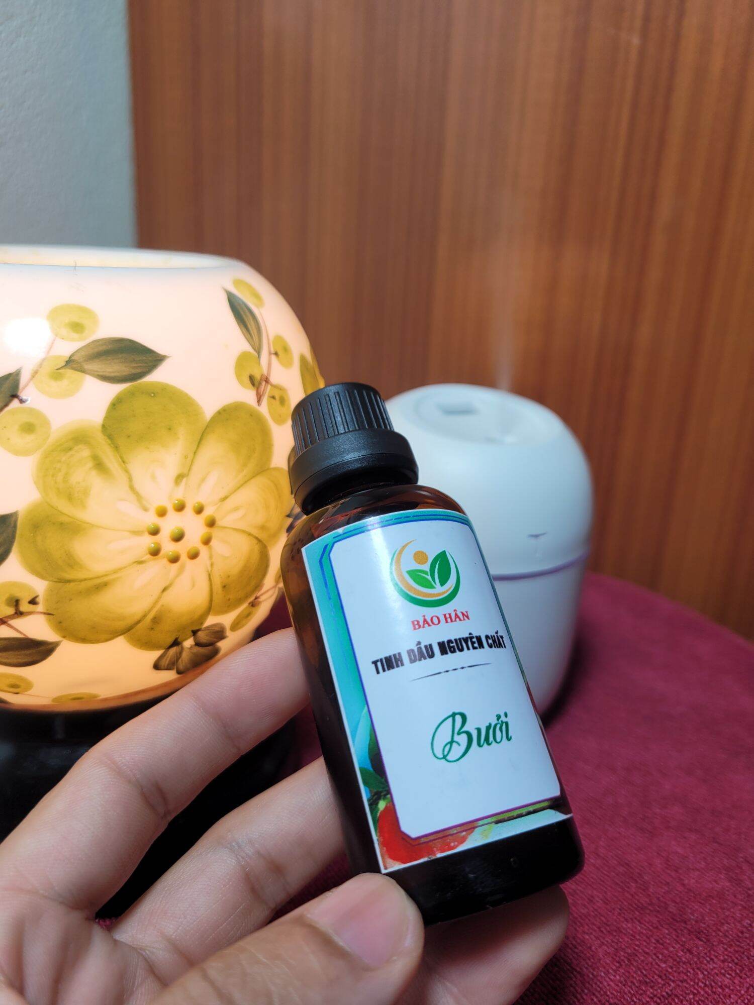 Tinh dầu Bưởi nguyên chất [ tặng vỏ lọ treo xe ]