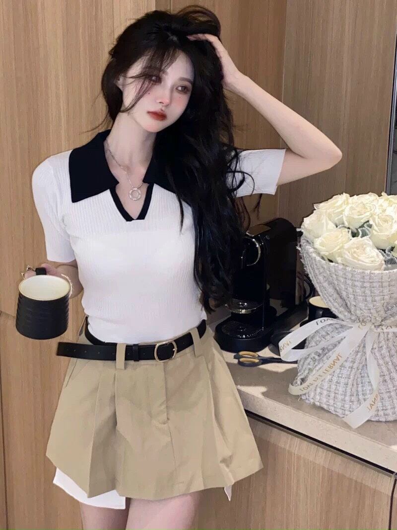 ÁO CROPTOP CỔ TRỤ H6