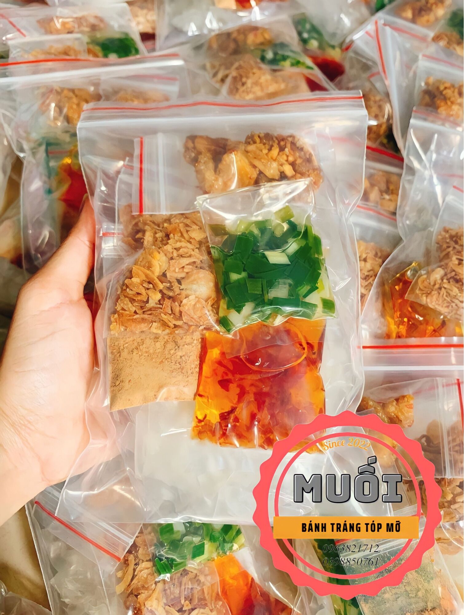Bánh tráng phơi sương tóp mỡ (1 Bịch)
