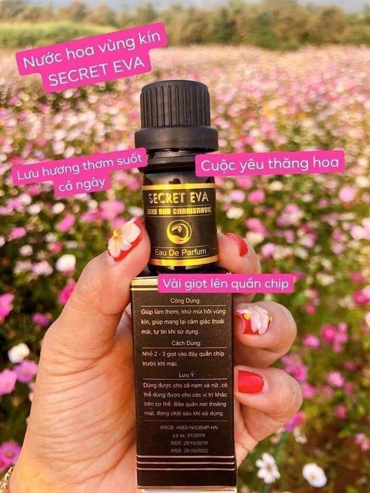 Combo 3 Nước hoa vùng kín Secret Eva, khử mùi, lưu giữ hương thơm quyến rũ