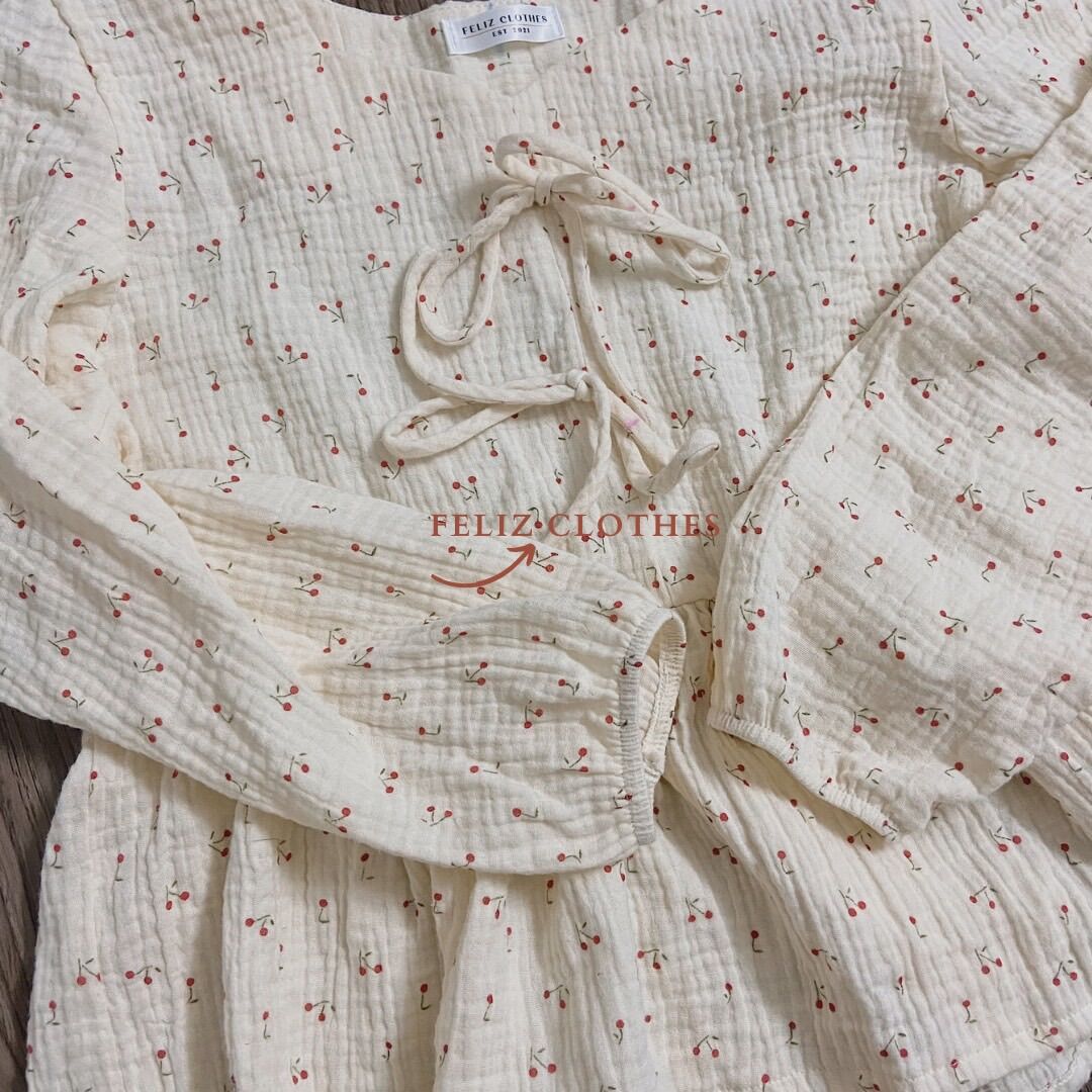 Áo baby doll xô muslin