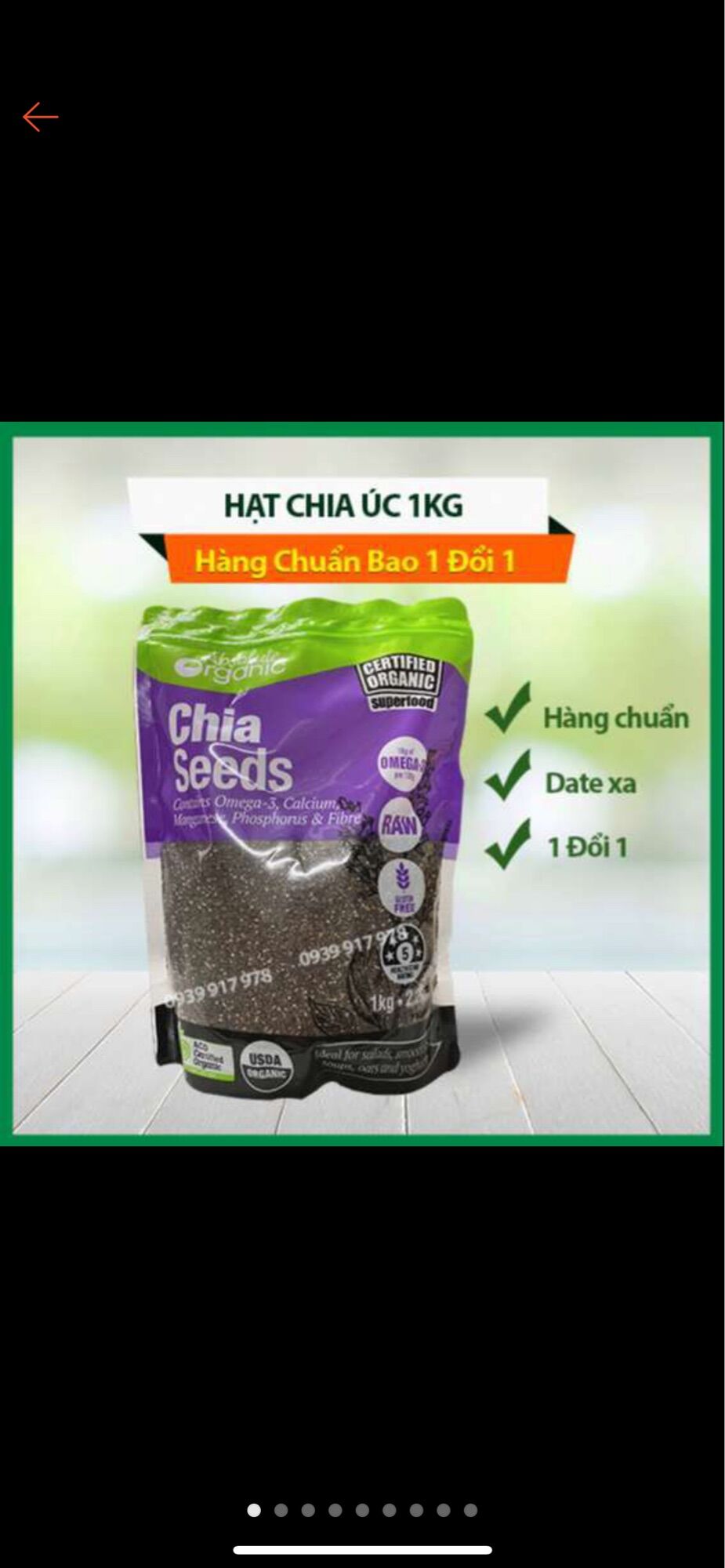 HẠT CHIA ÚC ORGANIC 1KG