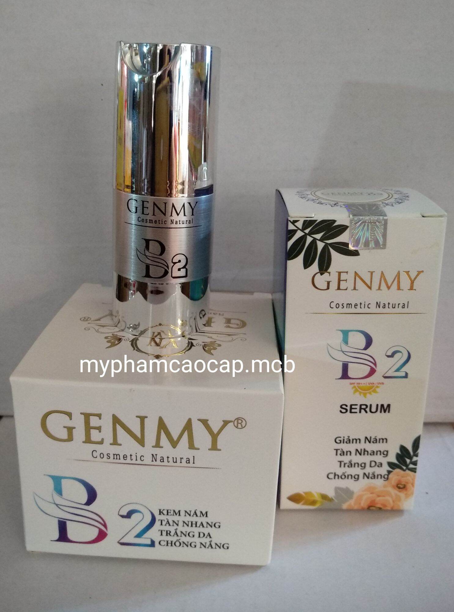 COMBO SERUM GENMY B2 NÁM TAN NHANG + KEM GENMY B2 NÁM TAN NHANG  18G