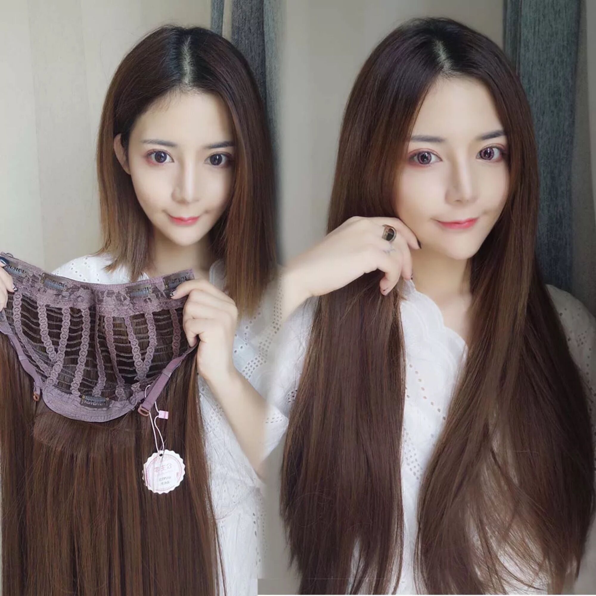 Tóc Giả Nữ Đẹp/ Tóc Giả Kẹp U Thẳng Dài Mẫu Mới