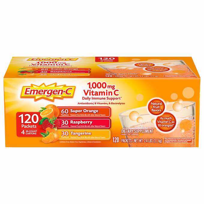 Bột hoà tan bổ sung Vitamin C Emergen C 1000mg Hàng nhập Mỹ