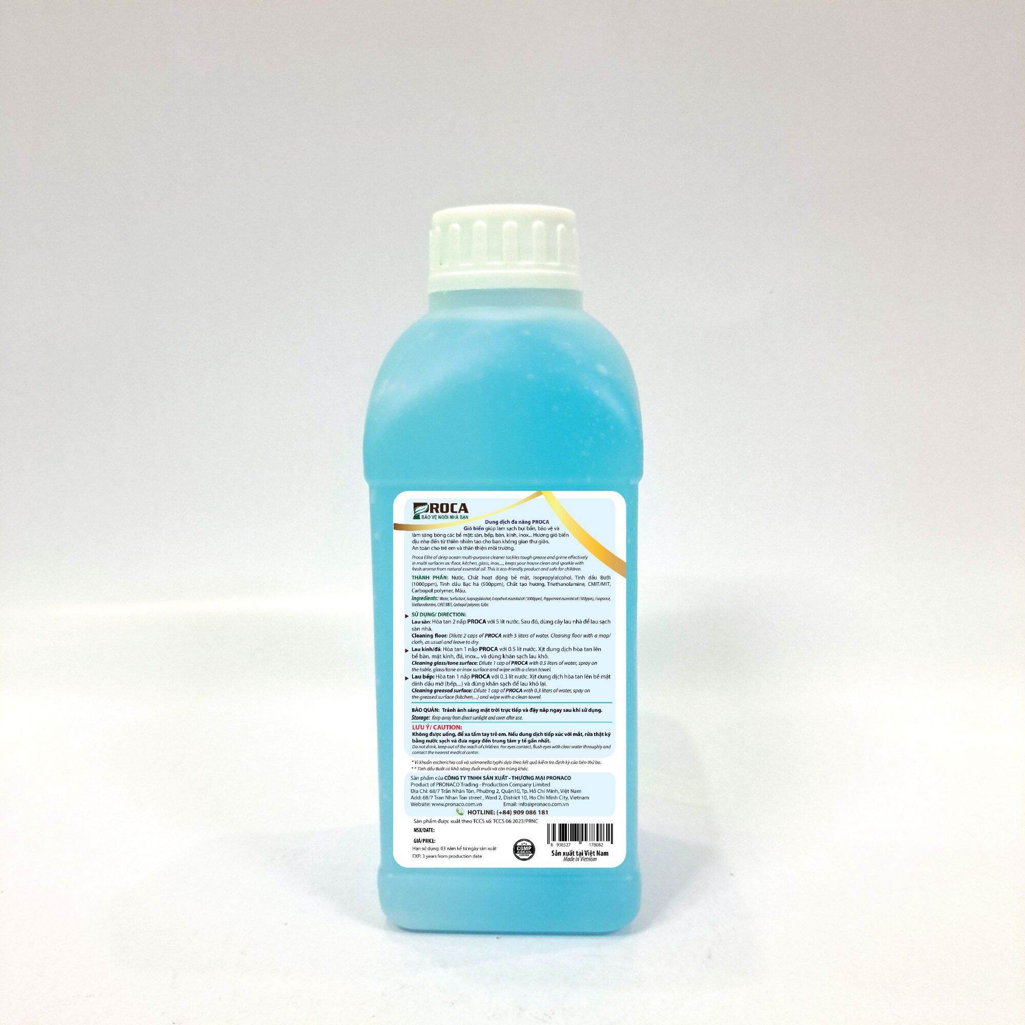 Dung dịch đa năng PROCA gió biển 1.1 lít