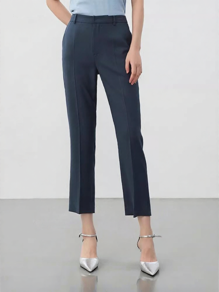 [Classic Business Style Light Blue Acetate Straight Leg Women's Suit Pants,Classic Business Style Light Blue Acetate Straight Leg Women's Suit Pants,] Giá  3,714,000 Đồng*Miễn phí vận chuyển