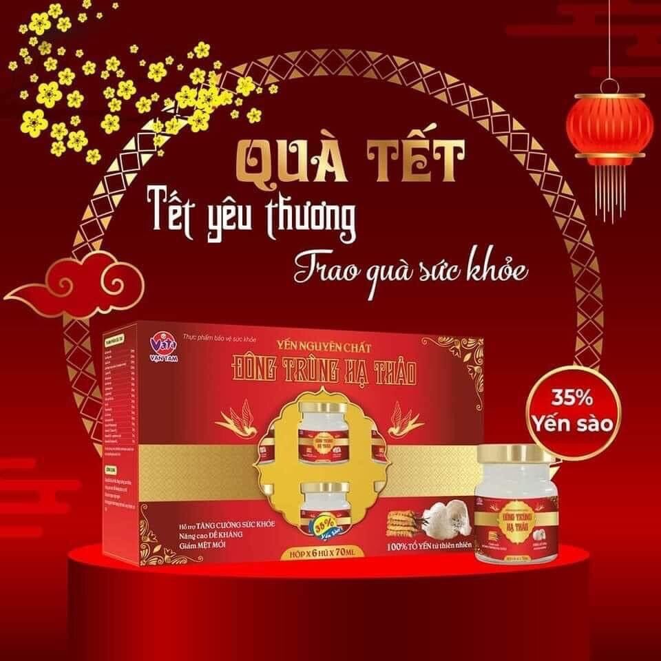 Yến Sào Đông Trùng Hạ Thảo Vạn Tam ( Set 6 Lọ )